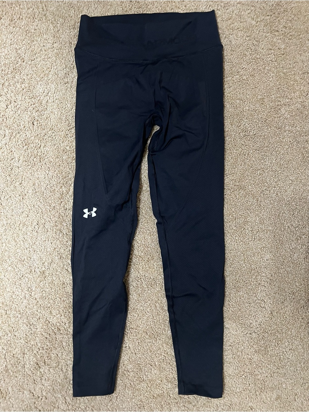 Under Armour Black womens sculpt Performance Leggings with Logo
